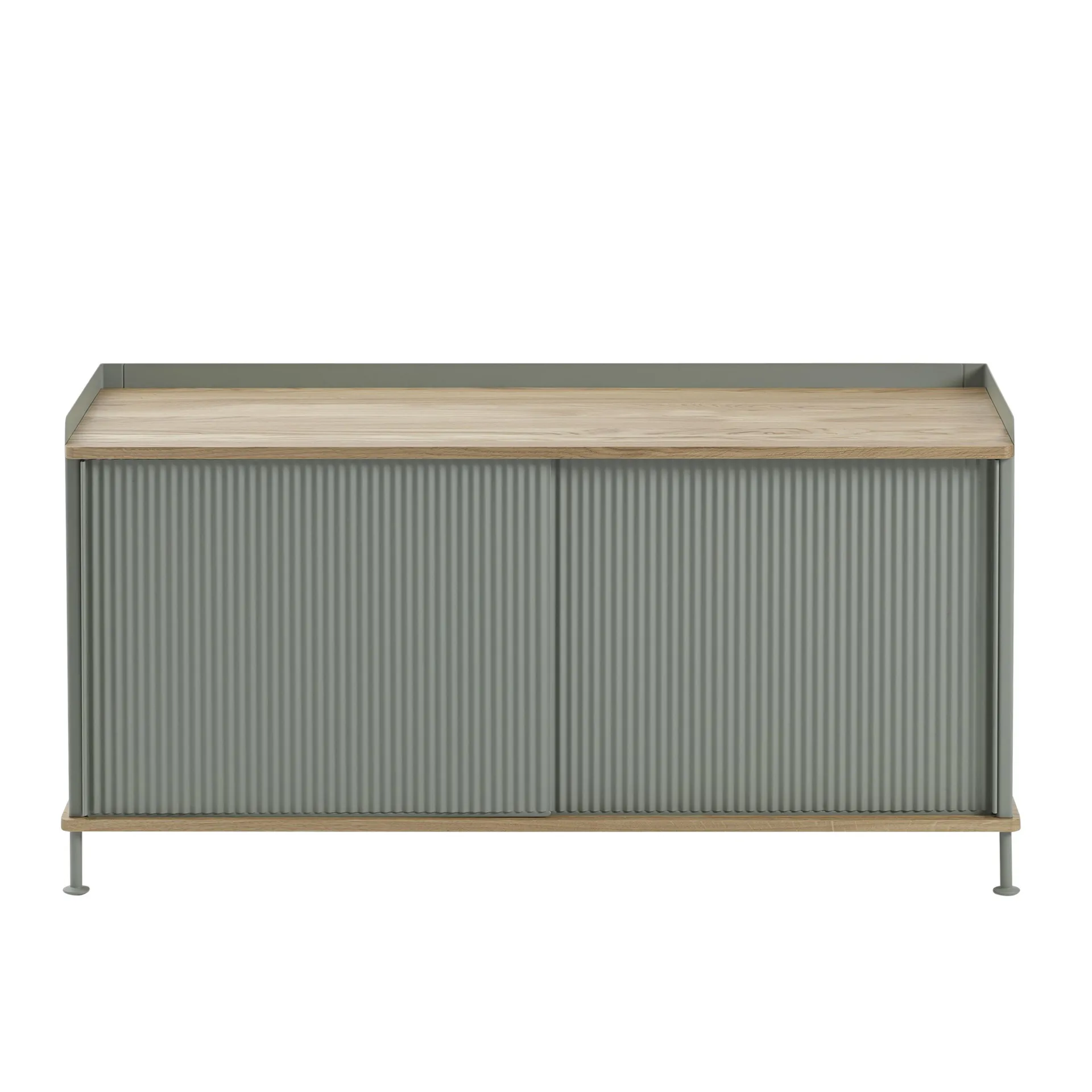 Enfold μπουφέ χαμηλό 125x45x63 cm, Oak-Dusty green Muuto
