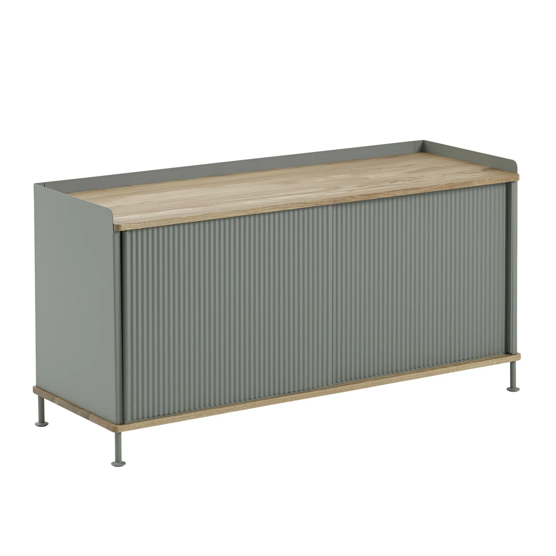 Enfold μπουφέ χαμηλό 125x45x63 cm, Oak-Dusty green Muuto