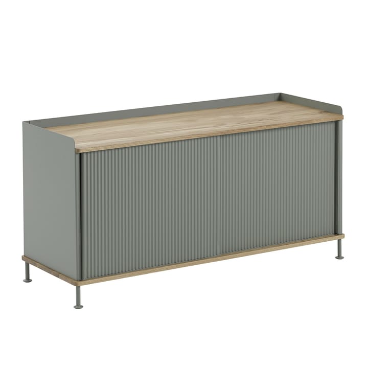 Enfold μπουφέ χαμηλό 125x45x63 cm, Oak-Dusty green Muuto