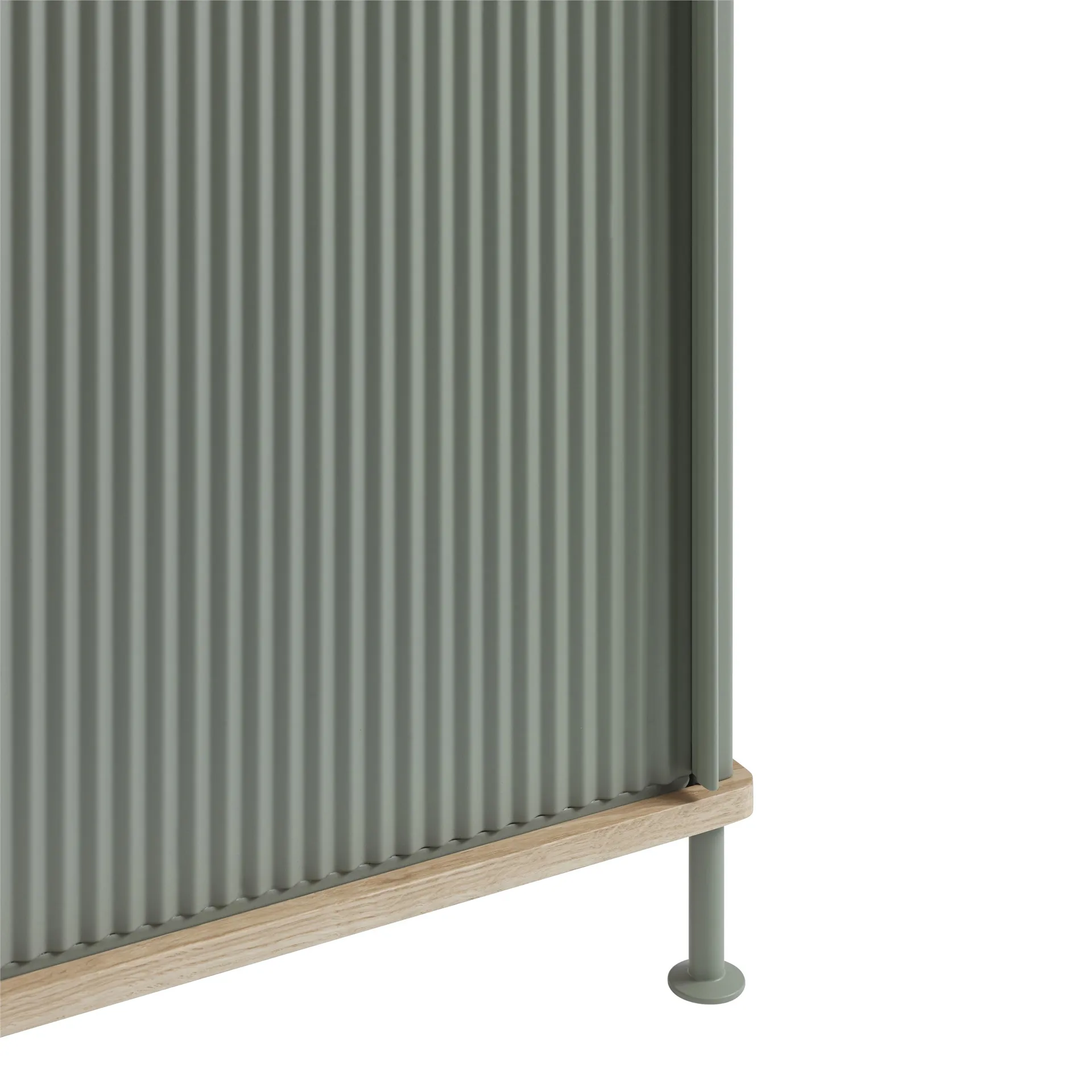 Enfold μπουφέ χαμηλό 125x45x63 cm, Oak-Dusty green Muuto
