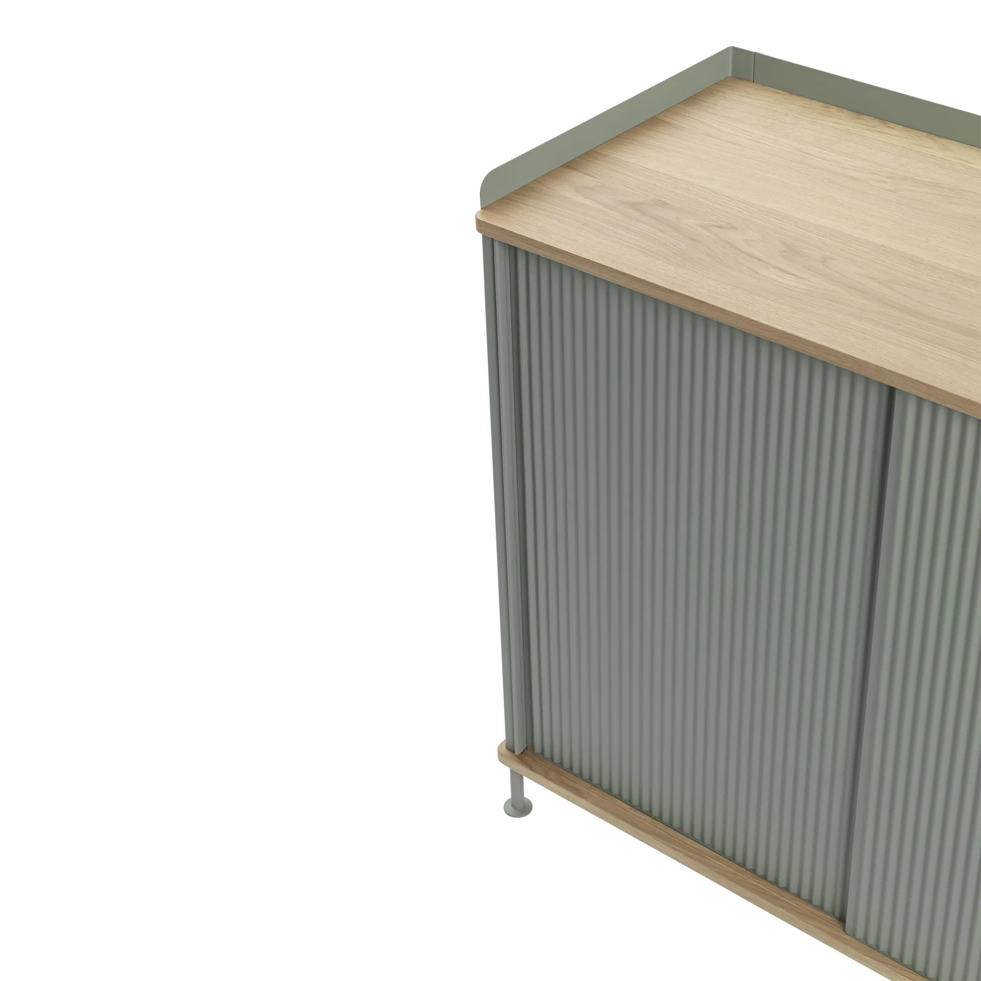 Enfold μπουφέ χαμηλό 125x45x63 cm, Oak-Dusty green Muuto