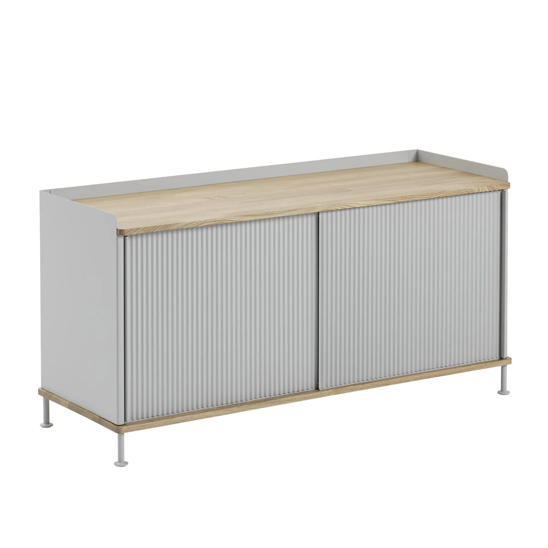 Enfold μπουφέ χαμηλό 125x45x63 cm, Oak-Grey Muuto