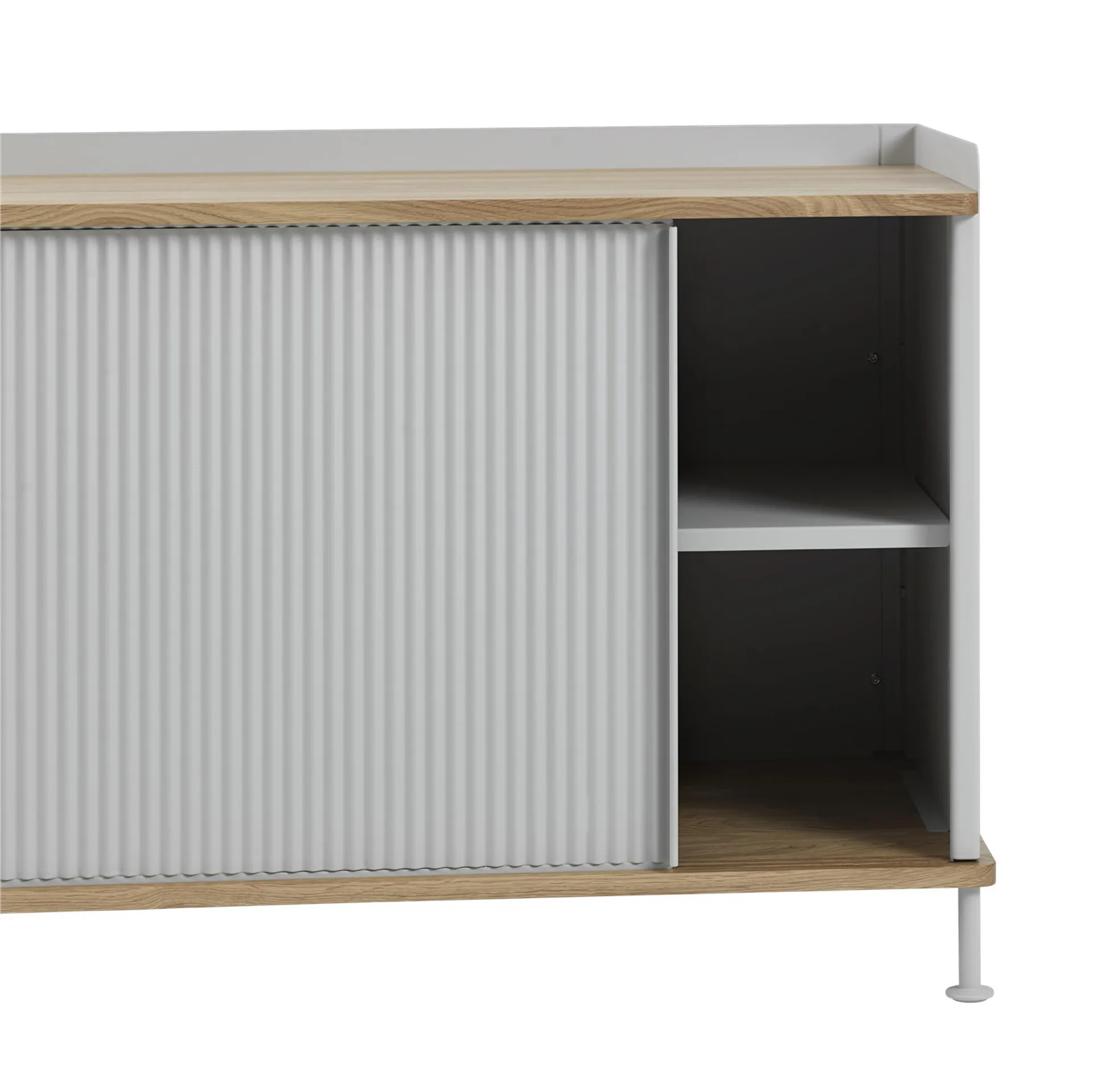 Enfold μπουφέ χαμηλό 125x45x63 cm, Oak-Grey Muuto