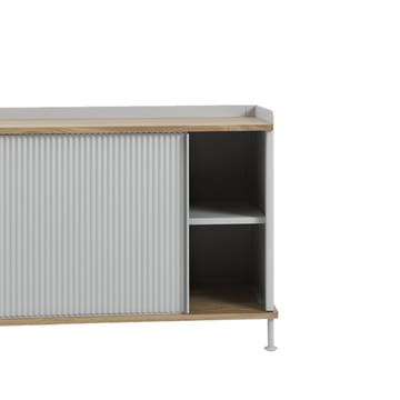 Χαμηλός Μπουφές Enfold Low Side - Grey-metal - Muuto