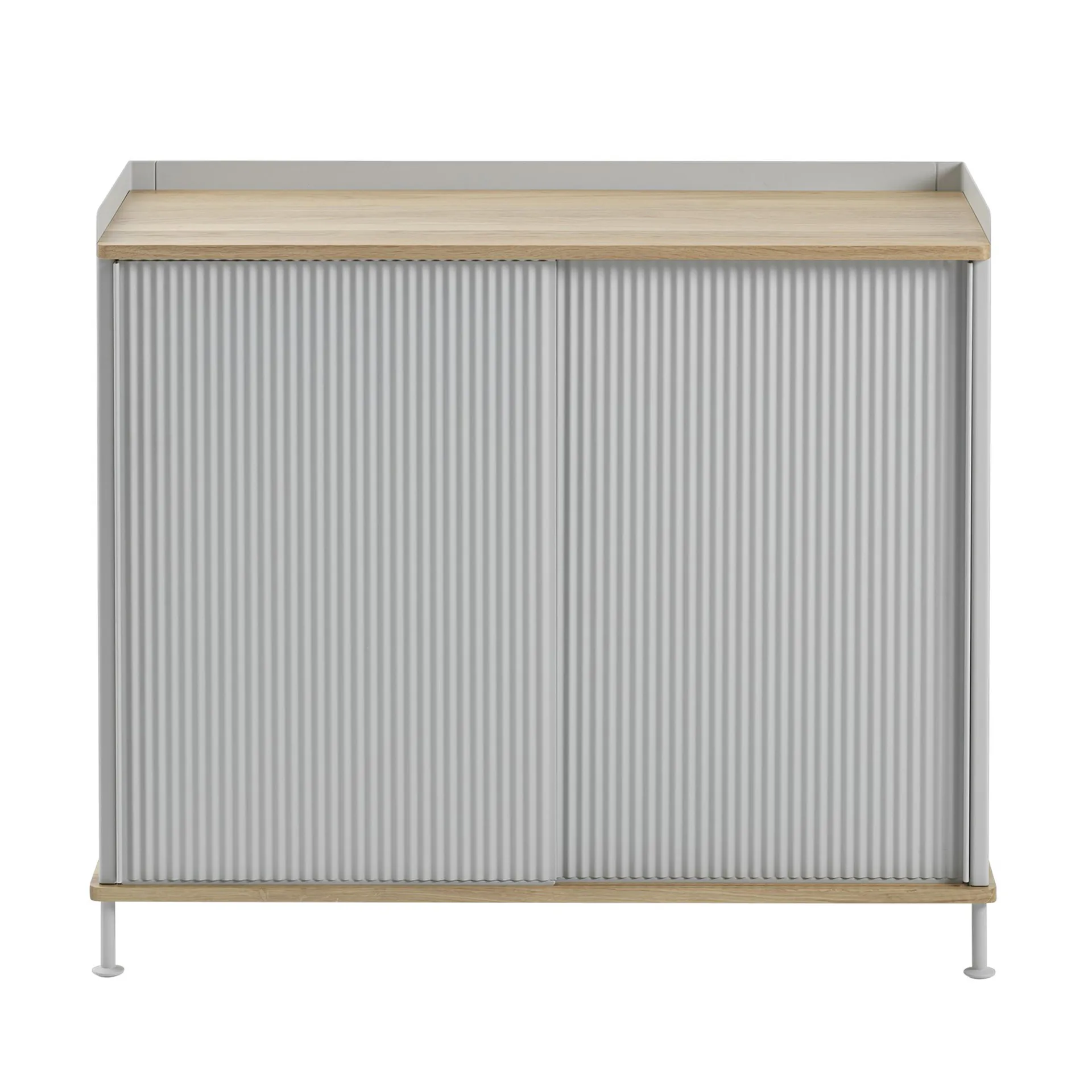 Πλαϊνό τραπέζι Enfold ψηλό, Oak-grey Muuto