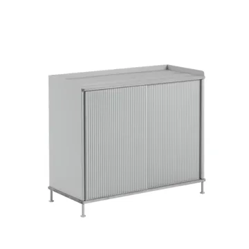 Ψηλός Μπουφές Μπουφές Enfold Tall Side - Grey-metal - Muuto