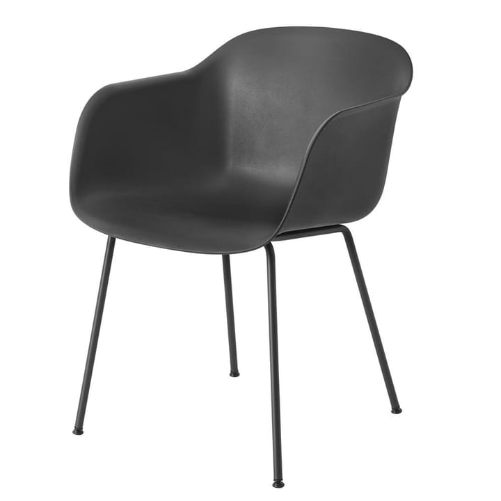 Καρέκλα Fiber με υποβραχιόνιο - Anthracite Black (plastic) - Muuto