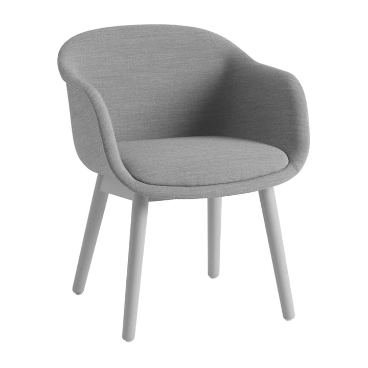 Πολυθρόνα Fiber Conference με �ξύλινα πόδια - Remix 133-grey - Muuto