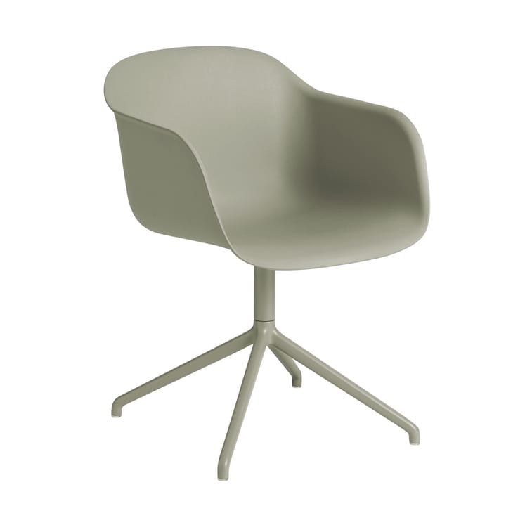 Καρέκλα γραφείου με περιστρεφόμενη βάση Fiber - Dusty green (plastic) - Muuto