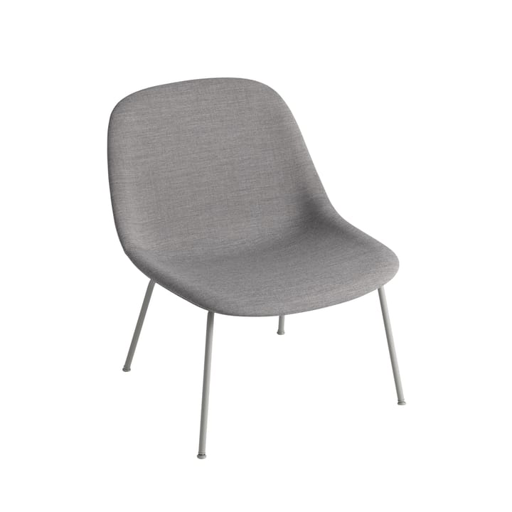 Fiber Lounge καρέκλα με μεταλλικά πόδια - Remix 133-grey - Muuto