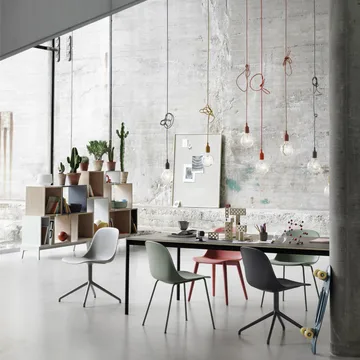 Fiber Side καρέκλα - Dusty green (plastic) - Muuto