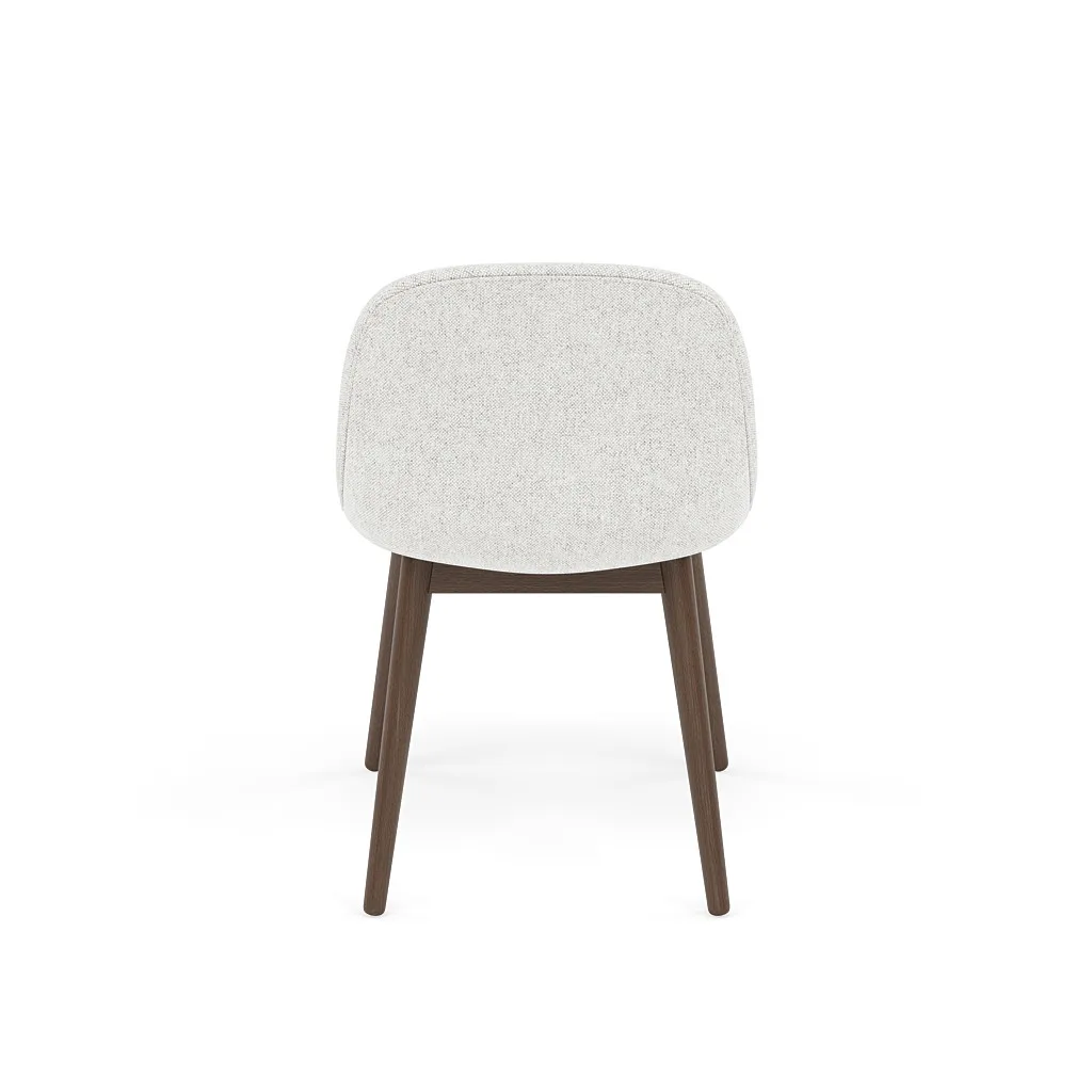 Fiber Side καρέκλα εμ ξύλινα πόδια, Hallingdal nr110-stained dark brown Muuto