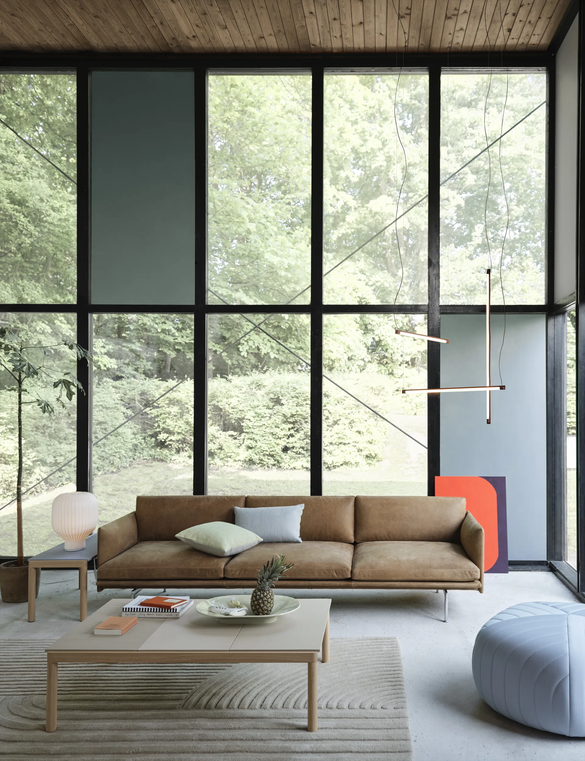 Κρεμαστό Φωτιστικό Fine 120 εκατοστά, Deep Red Muuto