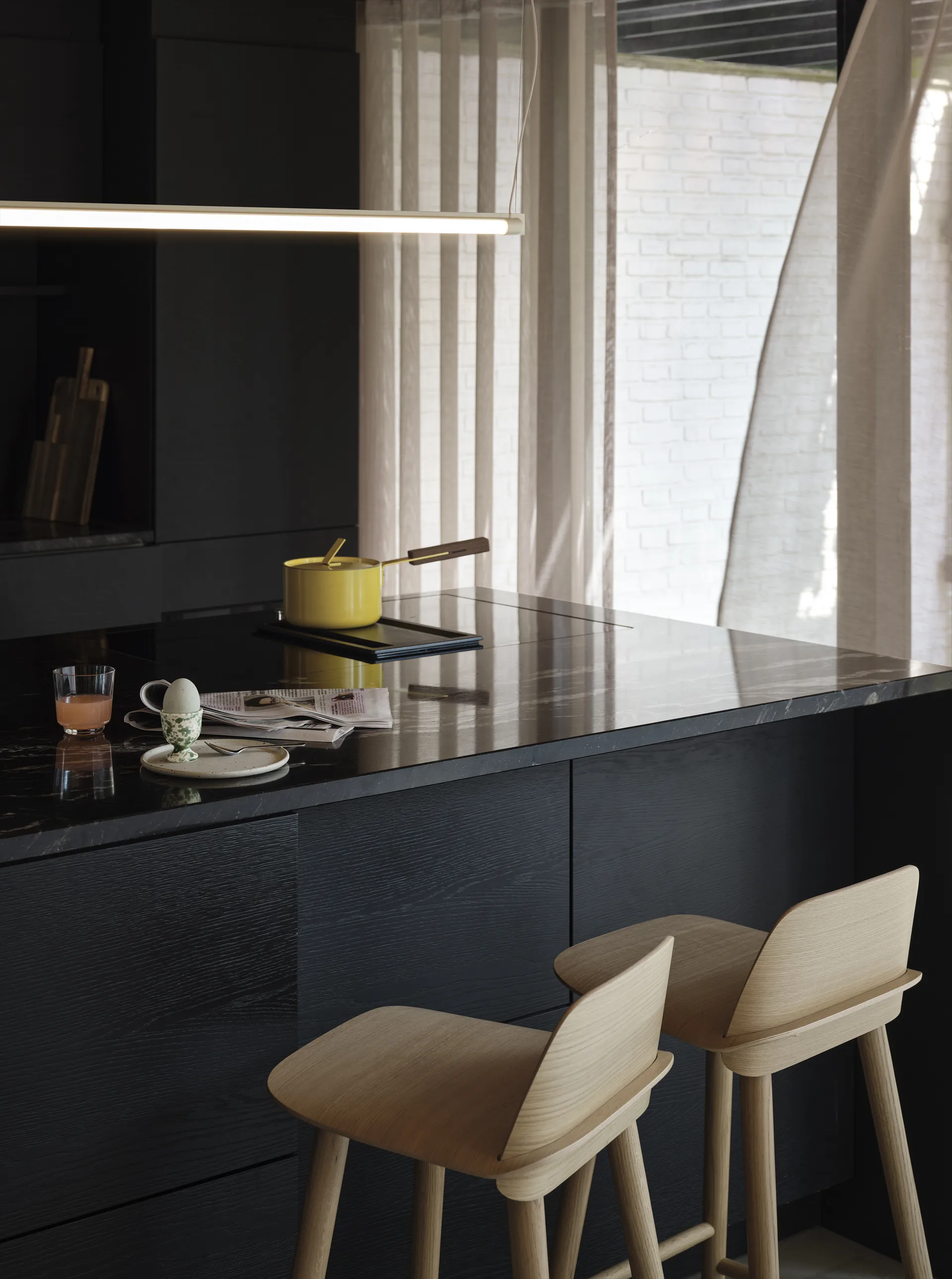 Κρεμαστό Φωτιστικό Fine 120 εκατοστά, Grey Muuto