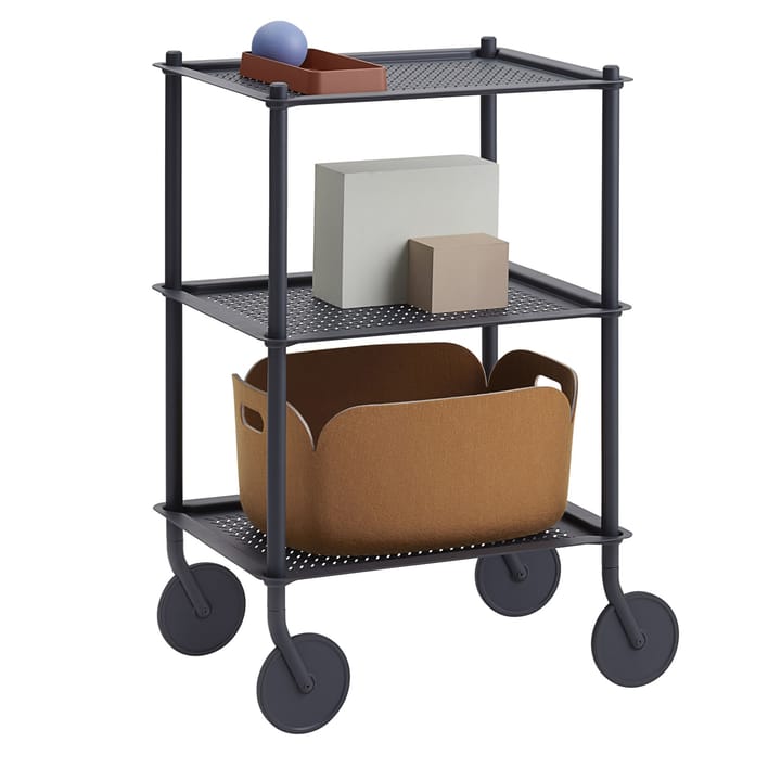Flow 3-layer τρόλεϊ 90 cm, Μπλε-γκρι Muuto