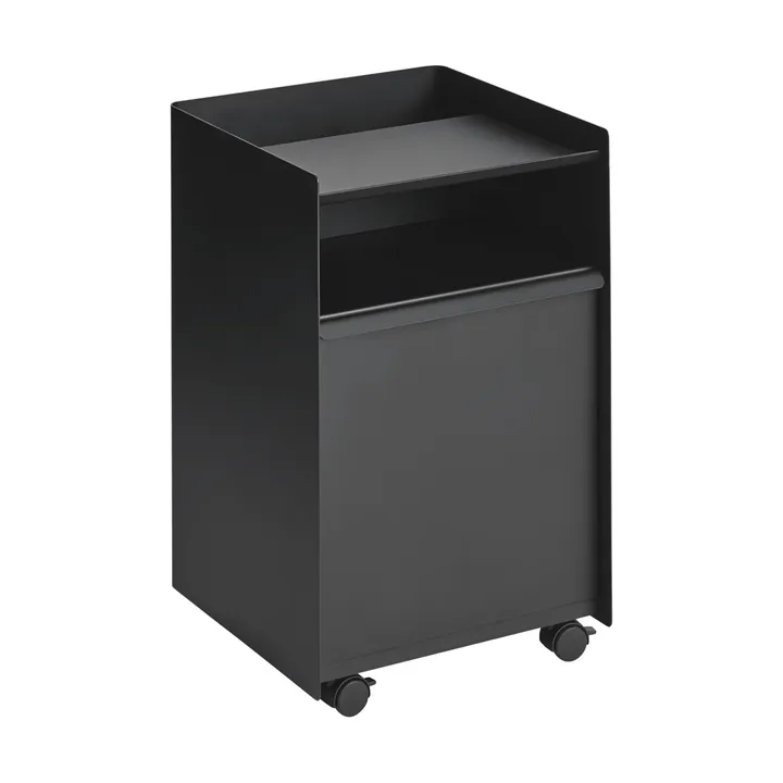 Folded Trolley ρολό βαγόνι με συρτάρι - Black - Muuto