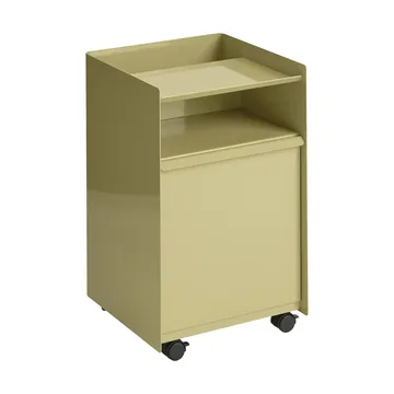 Folded Trolley ρολό βαγόνι με συρτάρι - Dark beige green - Muuto