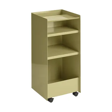 Folded Trolley rullvagn ανοιχτή - Σκούρο μπεζ πράσινο, 37,4x38,7x37,2 εκ. - Muuto