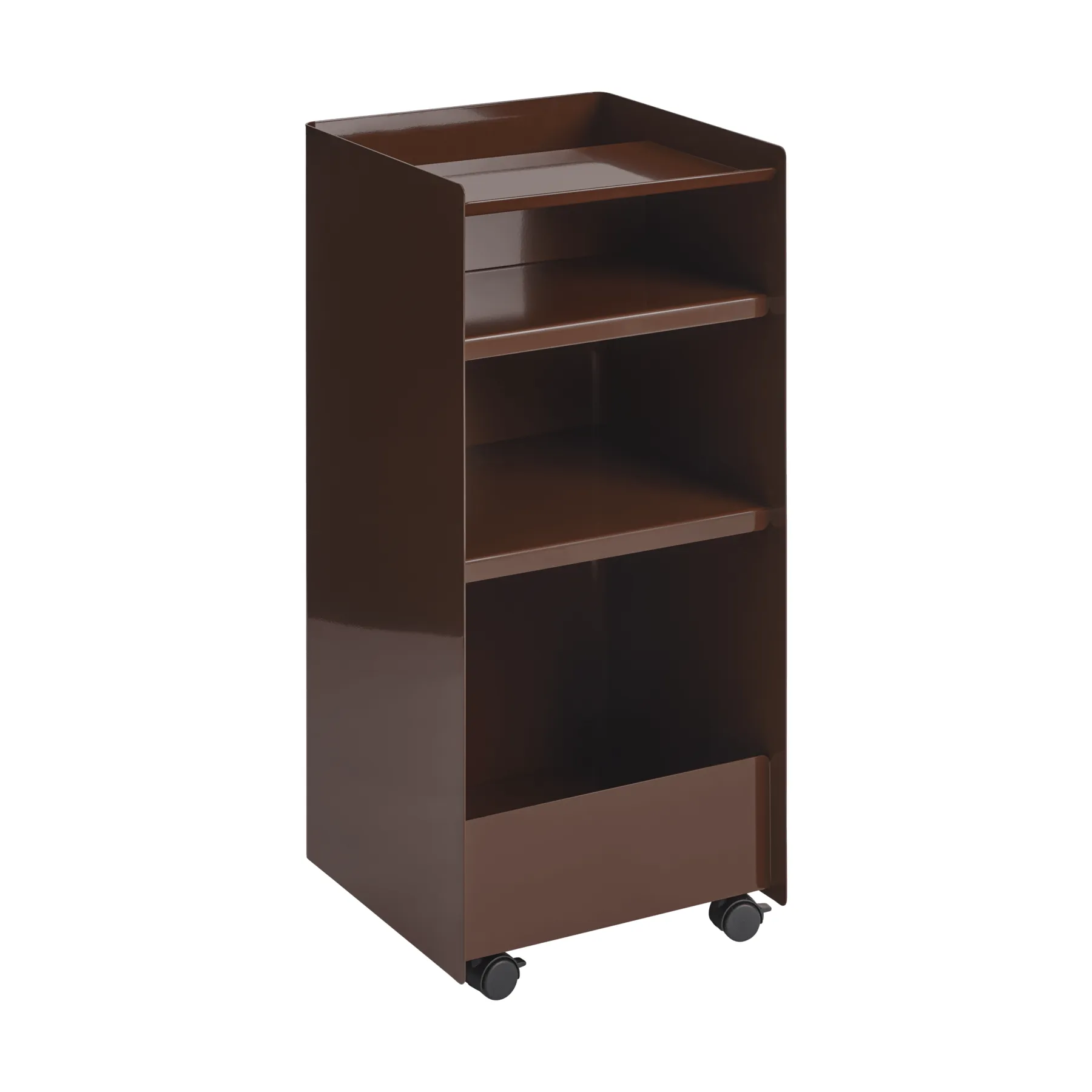 Folded Trolley rullvagn ανοιχτή, Σκούρο κόκκινο, 37,4x38,7x37,2 εκ. Muuto