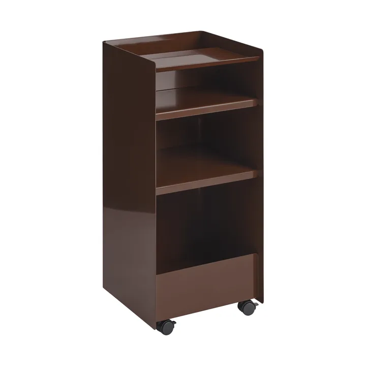 Folded Trolley rullvagn ανοιχτή - Σκούρο κόκκινο, 37,4x38,7x37,2 εκ. - Muuto
