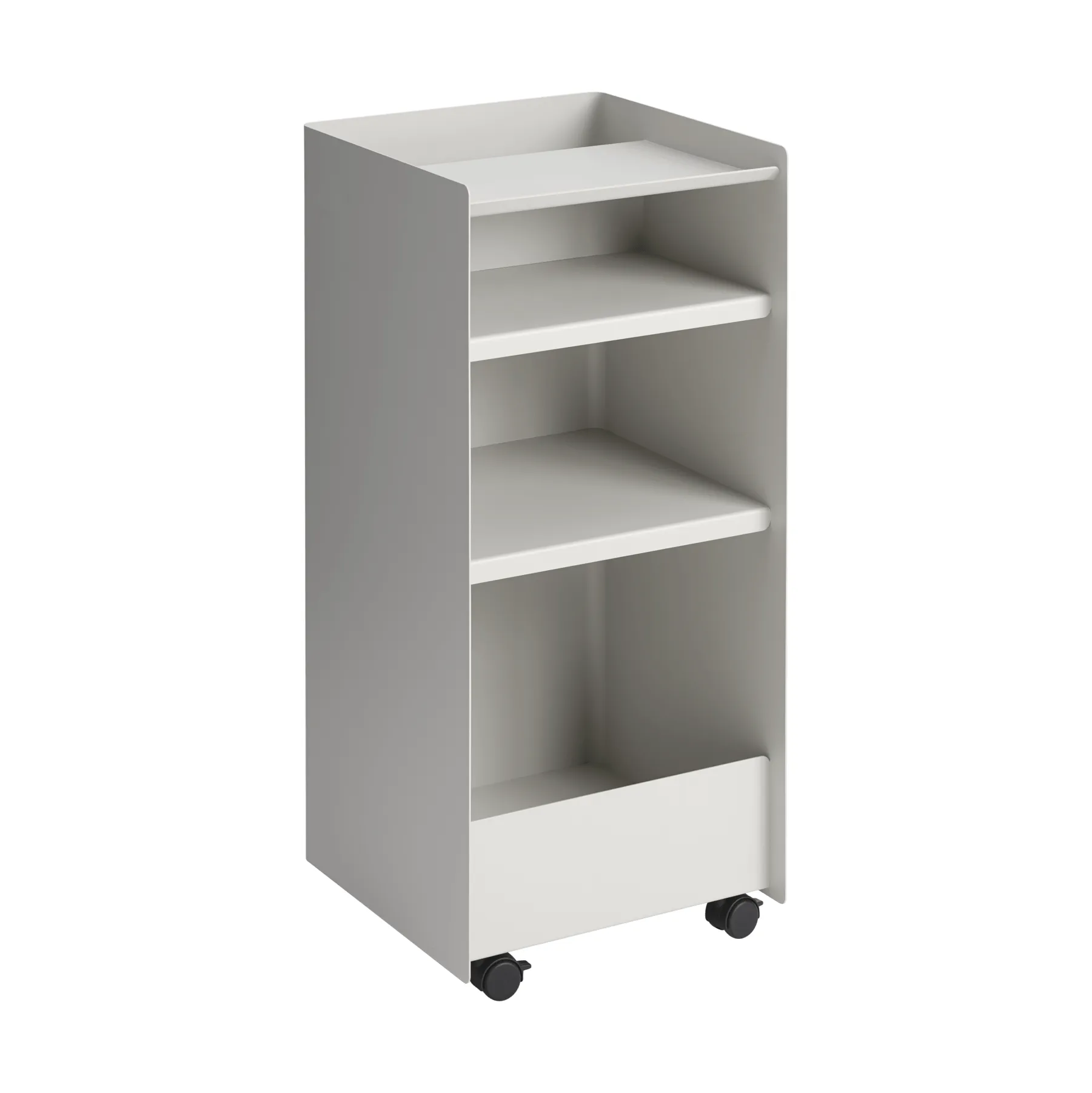 Folded Trolley rullvagn ανοιχτή, Γκρι, 37,4x38,7x37,2 εκ. Muuto