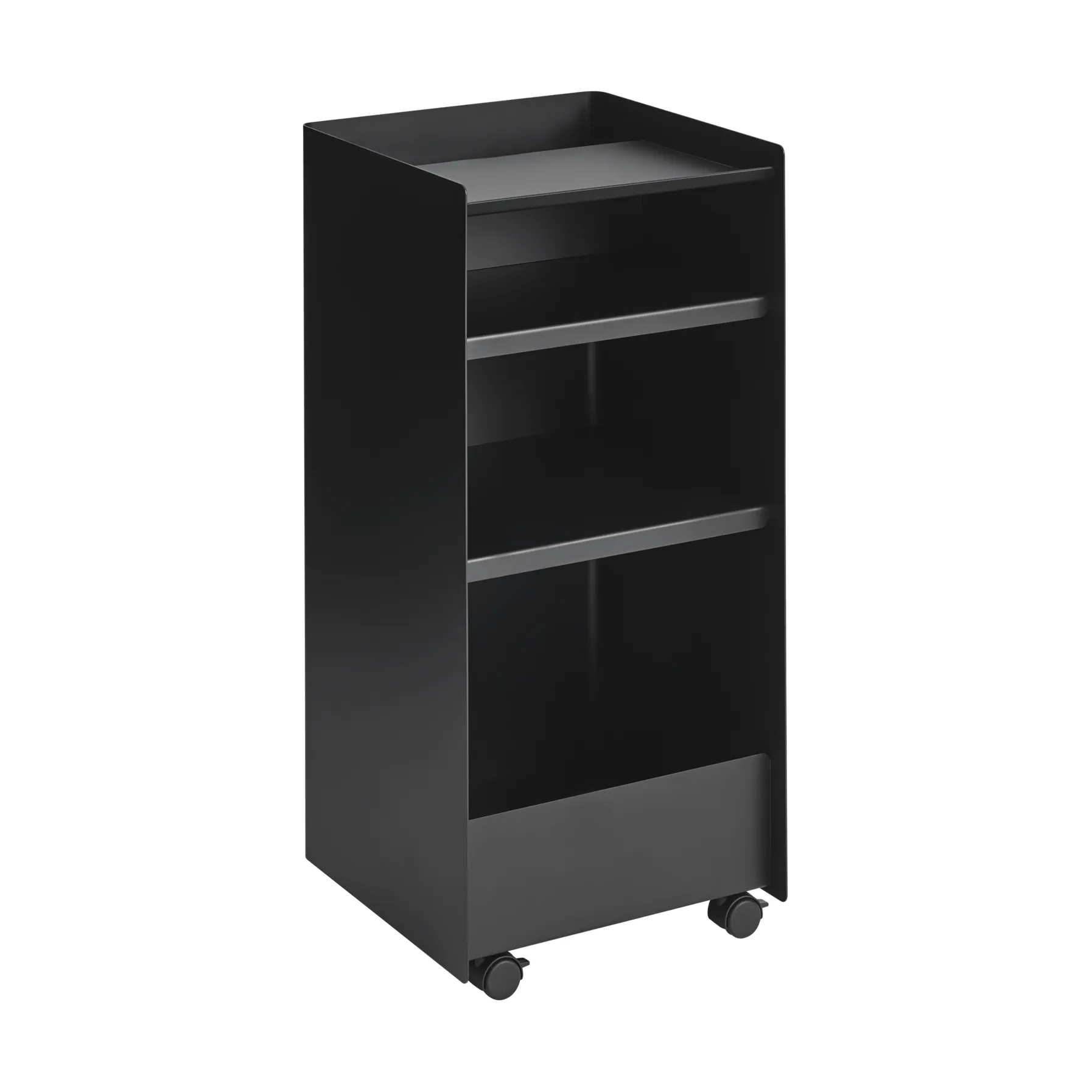 Folded Trolley rullvagn ανοιχτή, Black, 37,4x38,7x37,2 εκ. Muuto