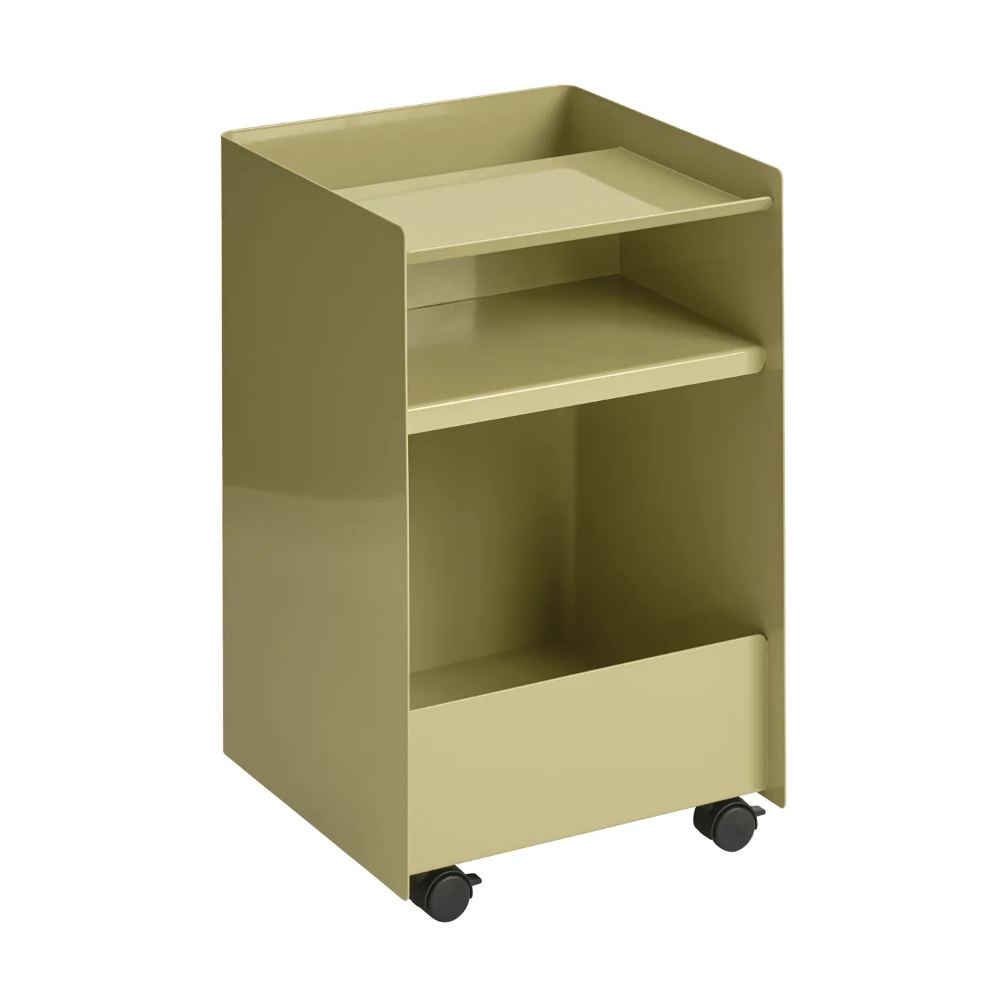 Folded Trolley rullvagn ανοιχτή, Dark beige green 37,4x61,5x37,2 εκ. Muuto
