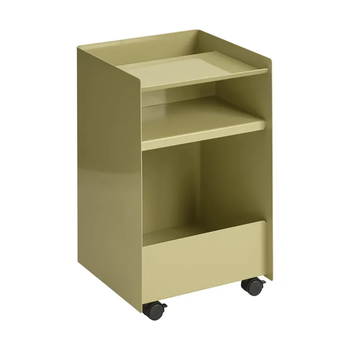Folded Trolley rullvagn ανοιχτή - Dark beige green 37,4x61,5x37,2 εκ. - Muuto