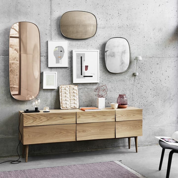 Framed καθρέφτης μικρός, γκρι Muuto