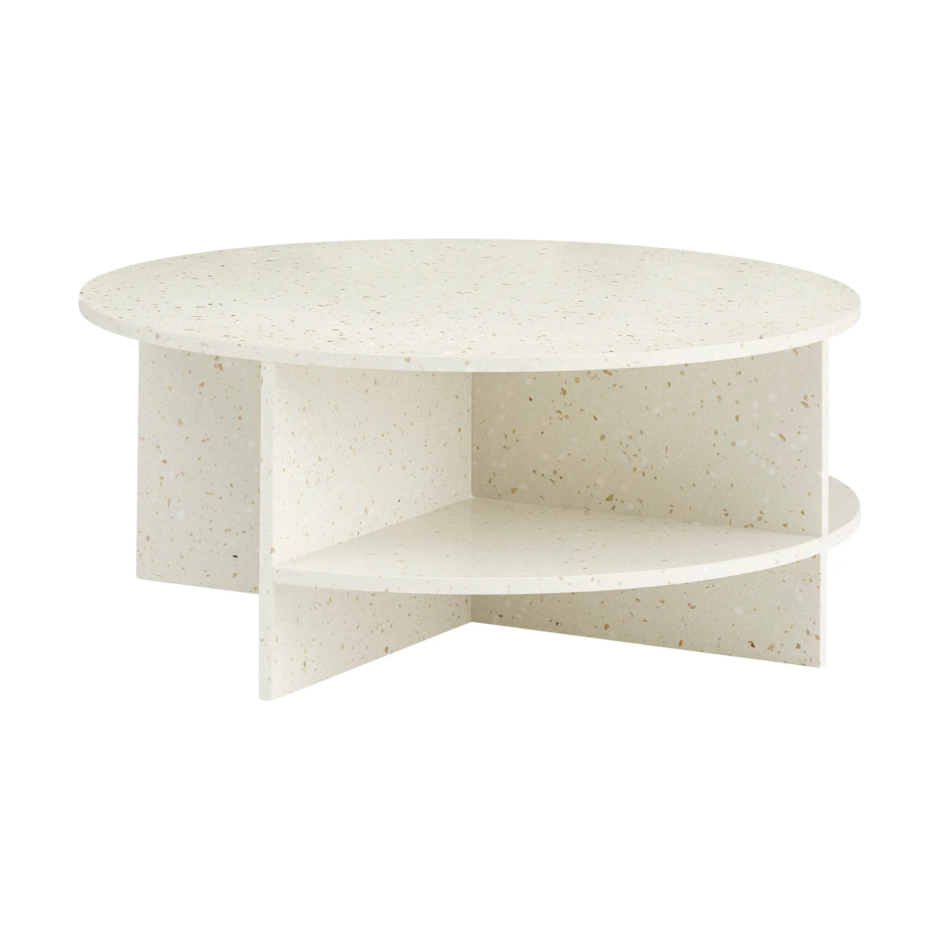 Halves τραπεζάκι σαλονιού, Off white-terrazzo, Ø85 cm Muuto