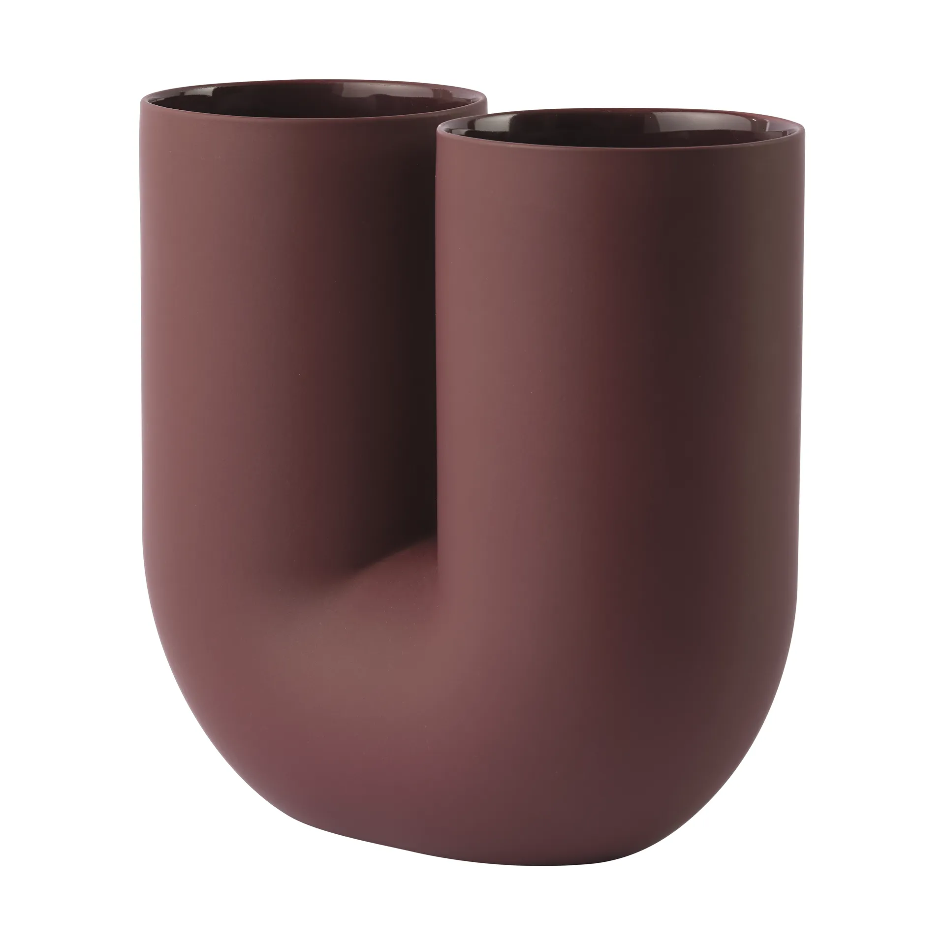Kink βάζο 26 cm, Deep red Muuto