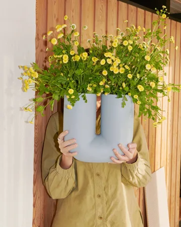 Kink βάζο 26 cm - γαλάζιο - Muuto