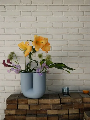 Kink βάζο 26 cm - γαλάζιο - Muuto