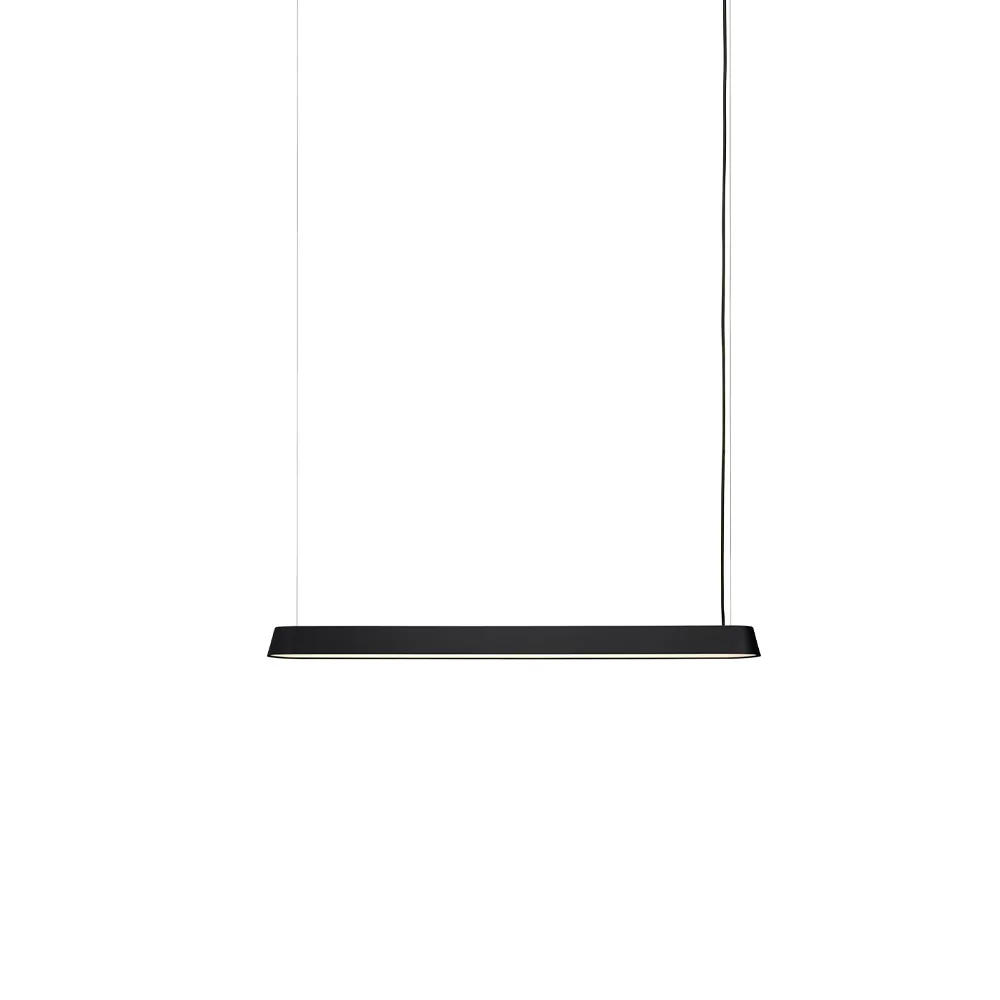 Linear κρεμαστό φωτιστικό, μαύρο, 87,2 cm Muuto
