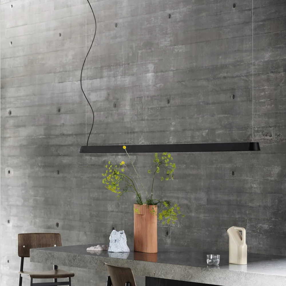 Linear κρεμαστό φωτιστικό, Grey, 87,2 cm Muuto