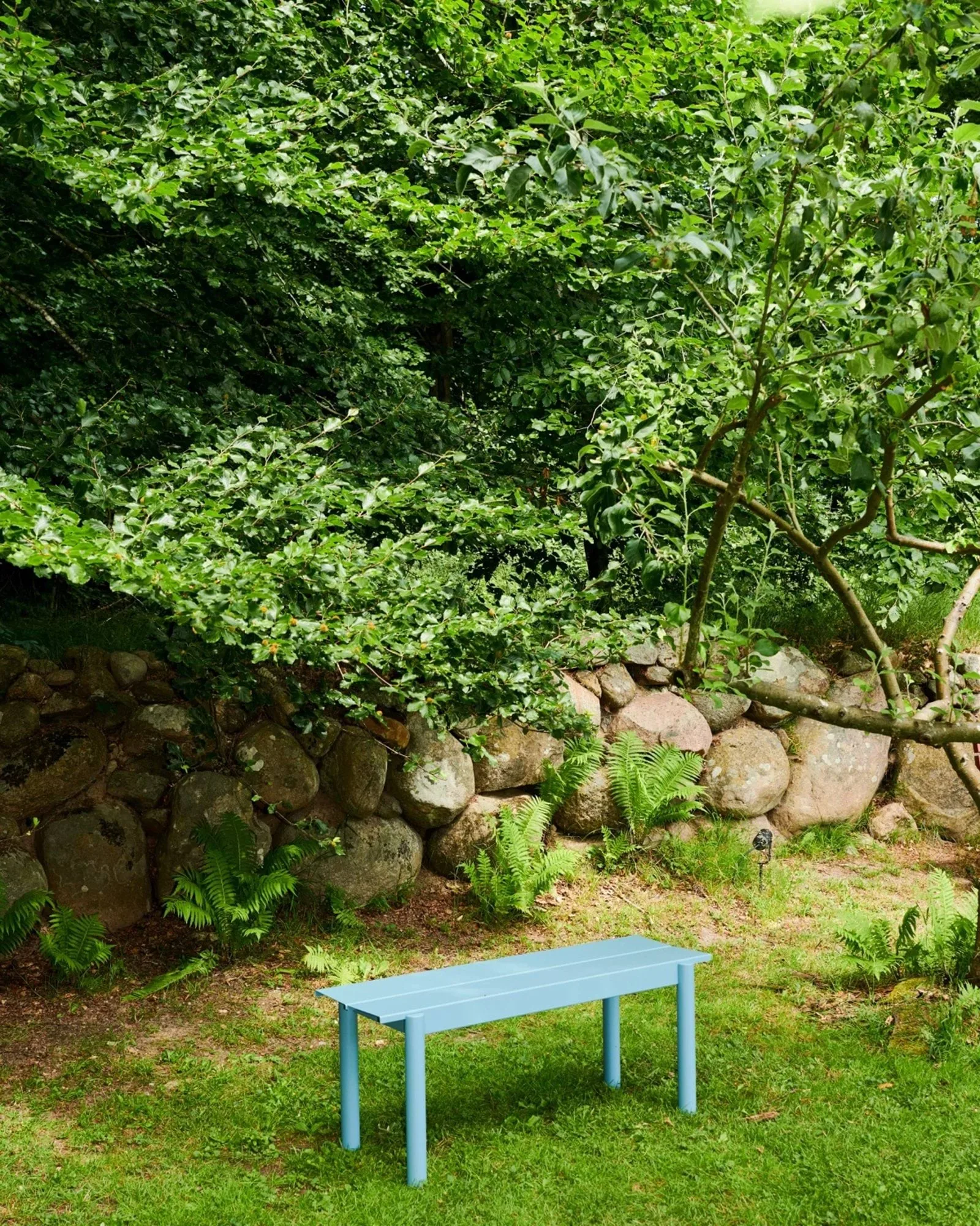 Linear steel παγκάκι 110 cm, Pale blue Muuto