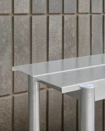 Linear steel παγκάκι 110 cm - Warm galvanized steel - Muuto