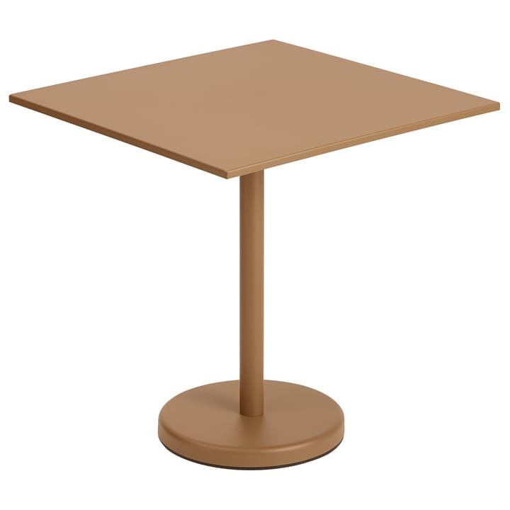 Linear steel τραπέζι 70x70 cm, Burnt orange Muuto