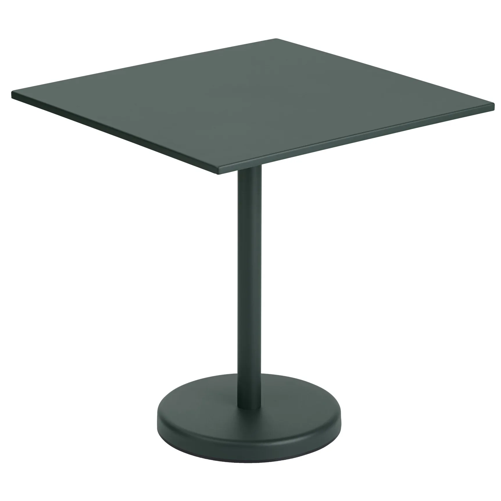 Linear steel τραπέζι 70x70 cm, Dark green Muuto