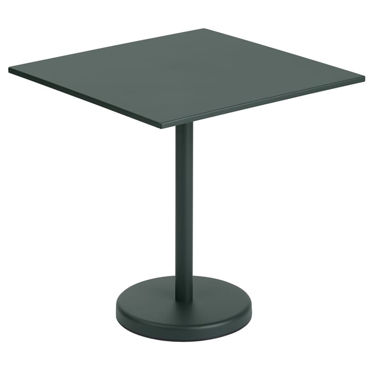 Linear steel τραπέζι 70x70 cm - Dark green - Muuto