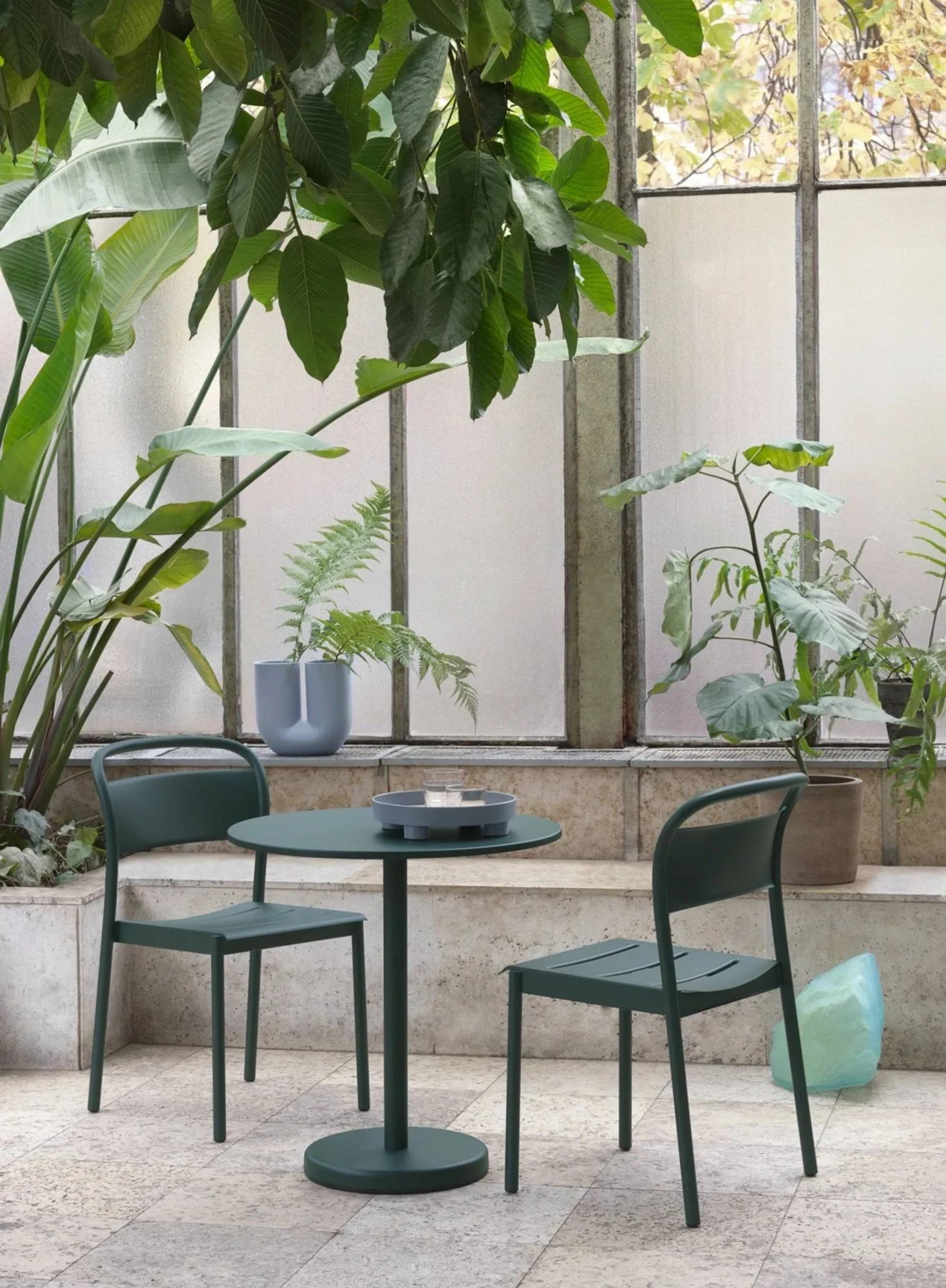 Linear steel βοηθητική καρέκλα, Black Muuto