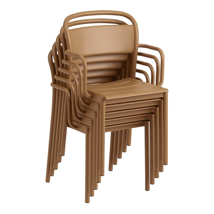 Linear steel πολυθρόνα, Burnt orange Muuto