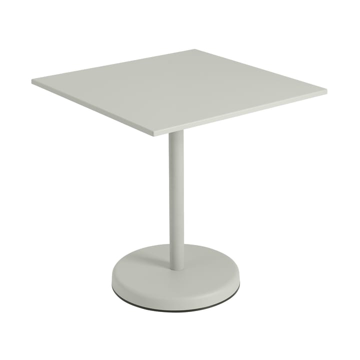 Γραμμικό ατσάλινο τραπέζι καφέ Linear steel café table V2 70x70 εκ. Γκρι - undefined - Muuto