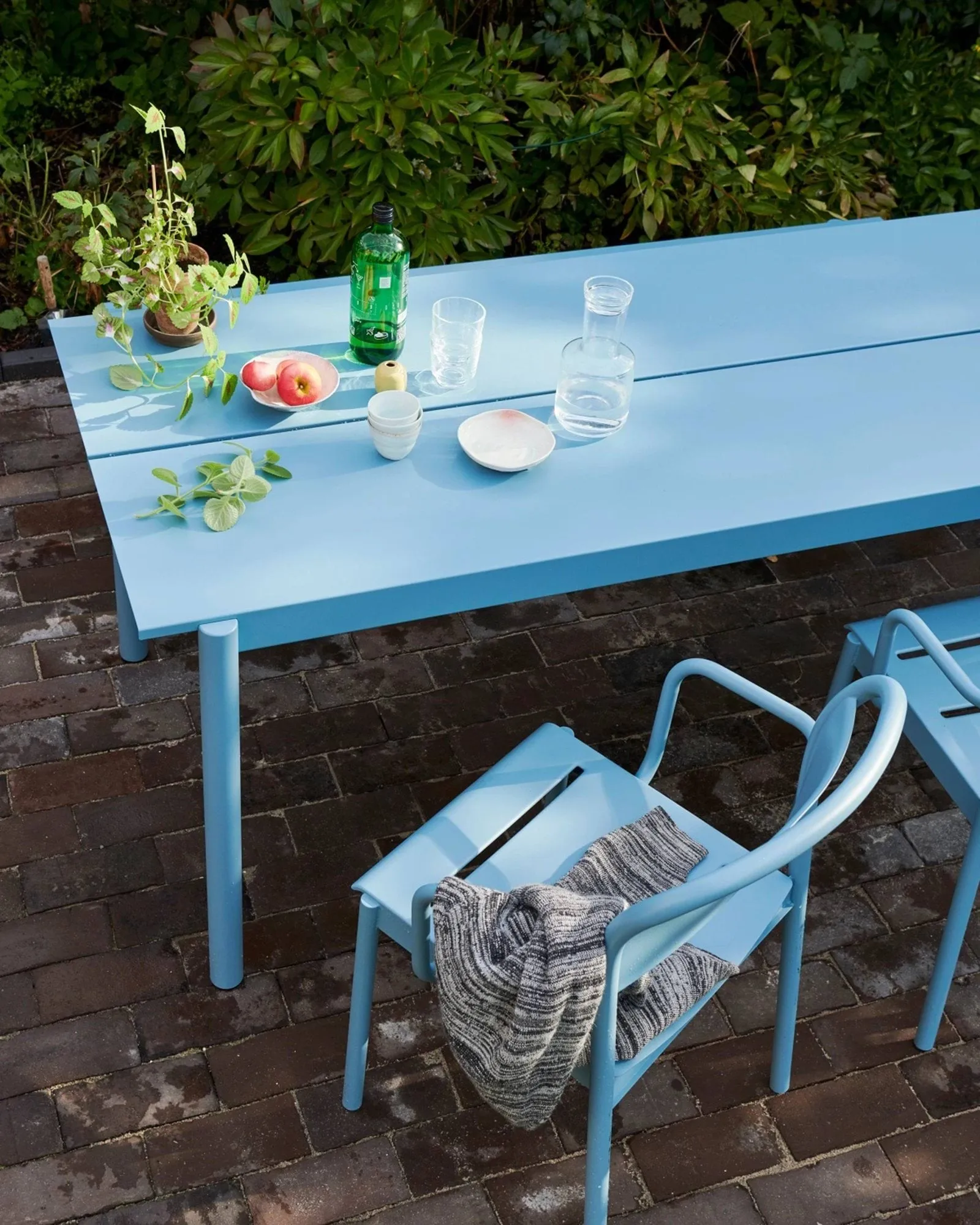 Linear steel πολυθρόνα, Grey (RAL 7044) Muuto