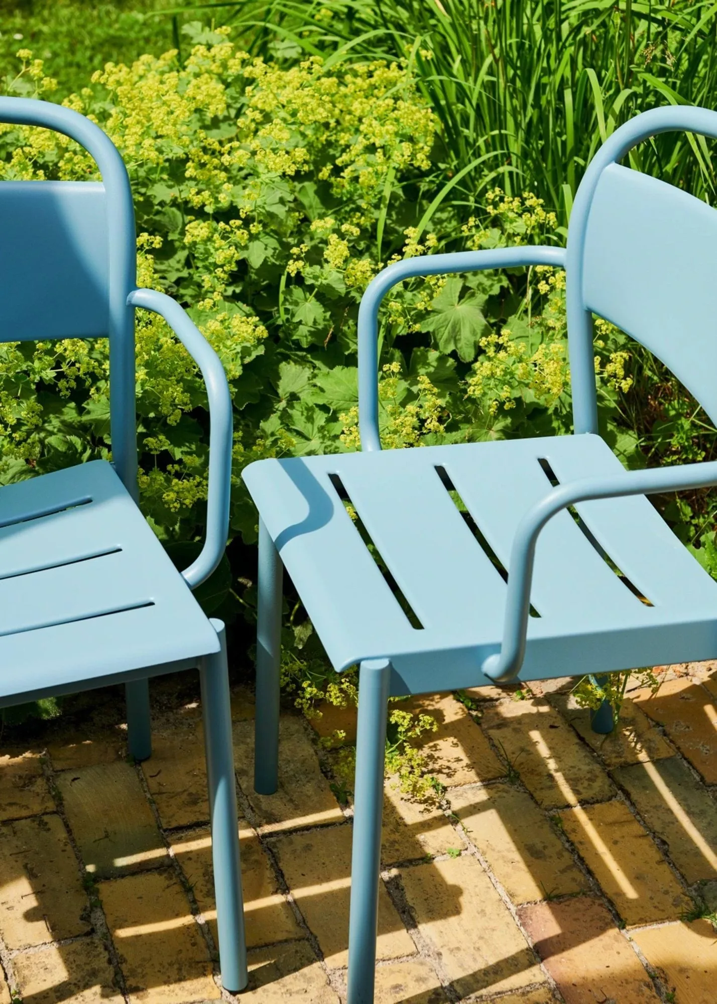 Linear steel πολυθρόνα, Pale blue Muuto