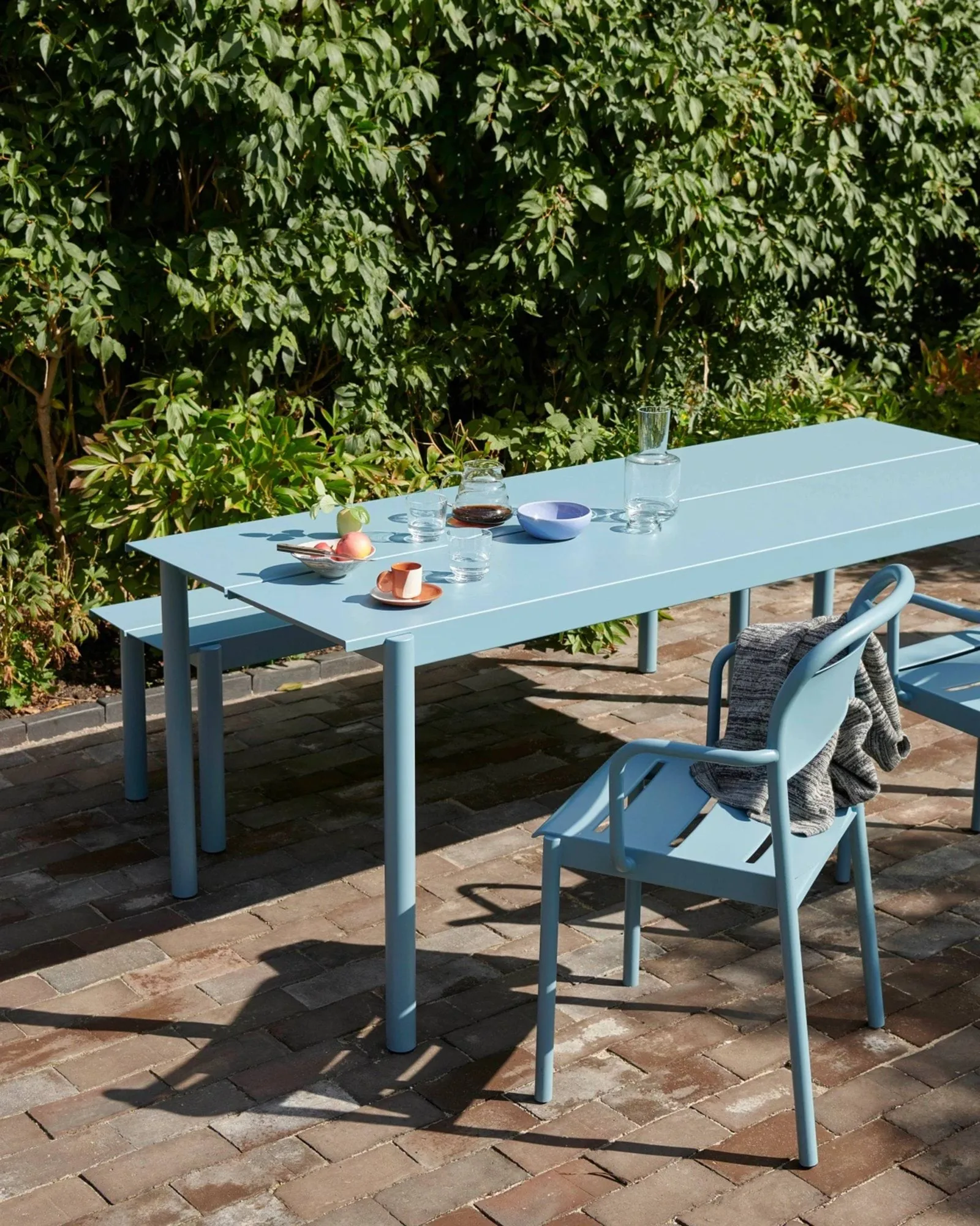 Linear steel πολυθρόνα, Pale blue Muuto
