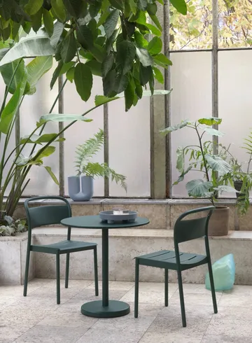 Linear steel βοηθητική καρέκλα - Pale blue - Muuto