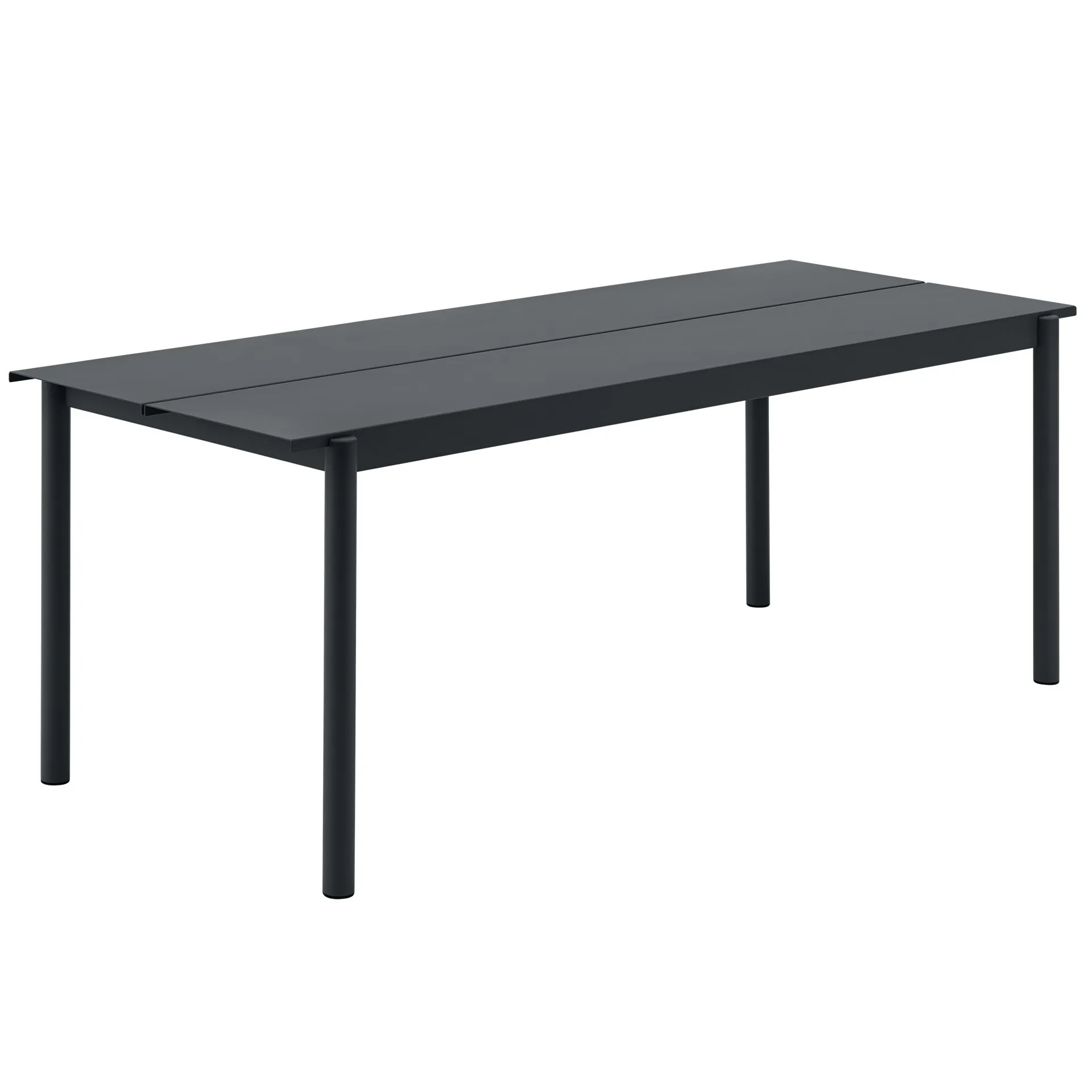 Linear steel table τραπέζι 200x75 cm, Black Muuto