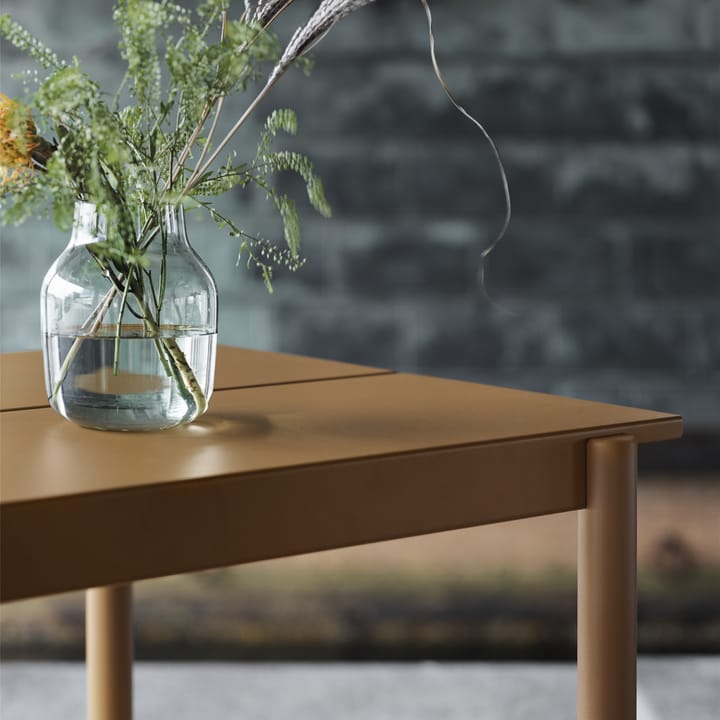 Linear steel table τραπέζι 200x75 cm, Burnt orange Muuto
