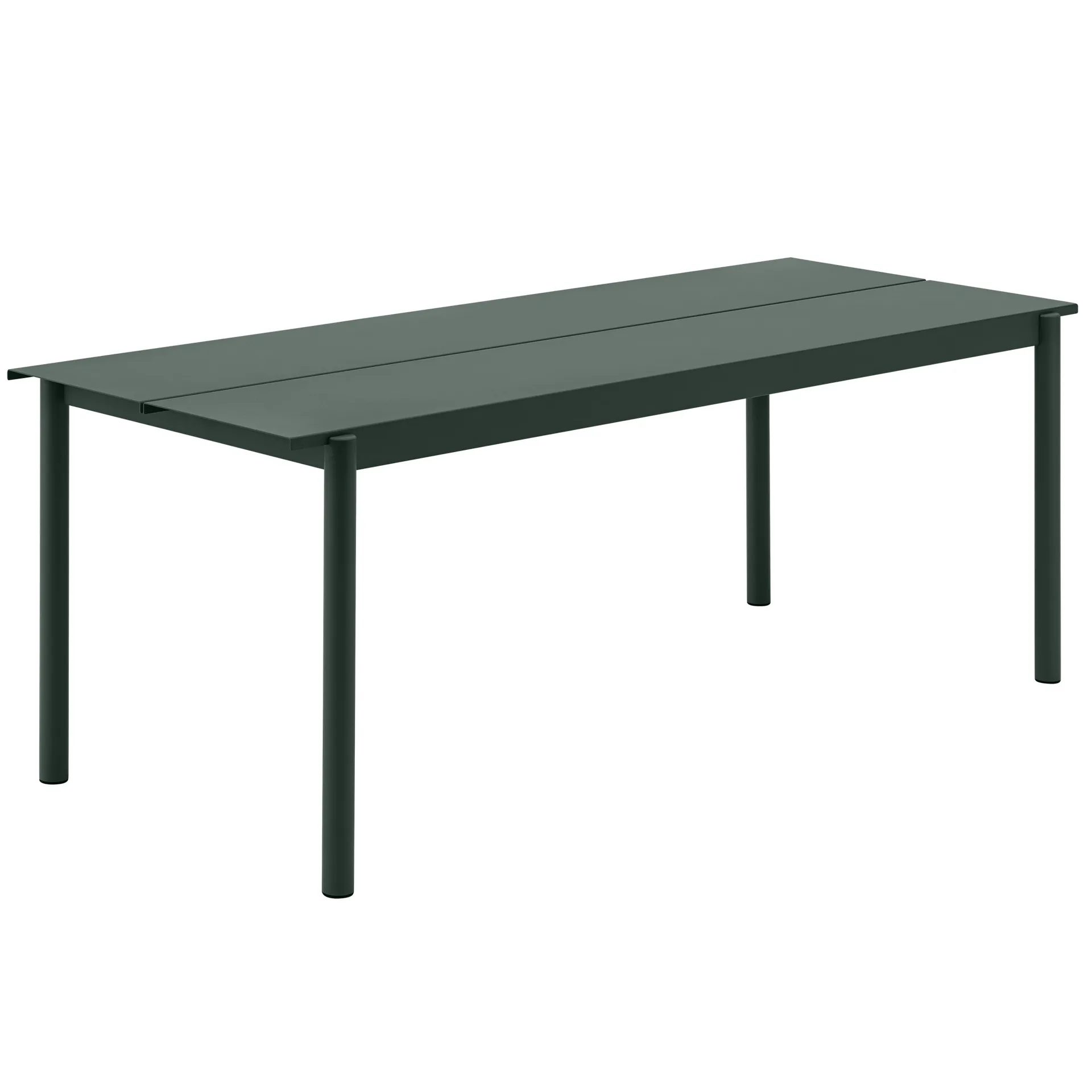 Linear steel table τραπέζι 200x75 cm, Dark green Muuto